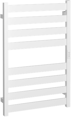 Полотенцесушитель электрический EWRIKA Пенелопа G 80x55 см, подключение справа, слева, матовый белый, лесенка, из стали