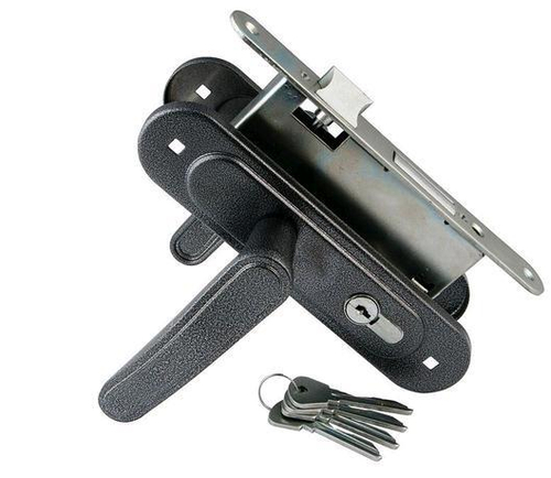 Замок врезной Гарант 4-3.03 серебро с/руч цилиндровый м/о 55  /120795