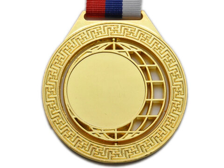 Медаль спортивная с лентой 1 место d - 7 см :5703-1