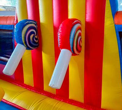 Коммерческий надувной батут «Зайка Степашка 2» 5*5*2,8 м