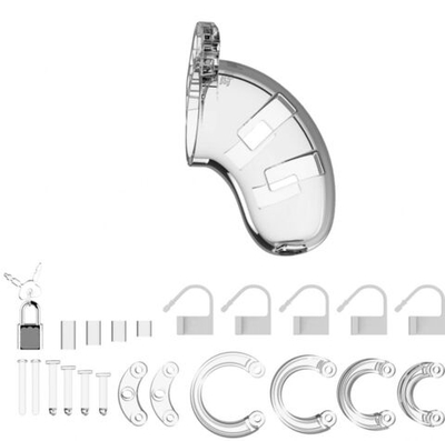 Прозрачный мужской пояс верности Cock Cage Model 01 Chastity (Цвет: прозрачный)
