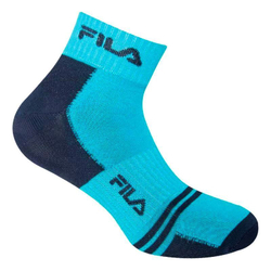 Носки теннисные Fila Unisex Quarter Multisport Socks 3P - shock black/разноцветный