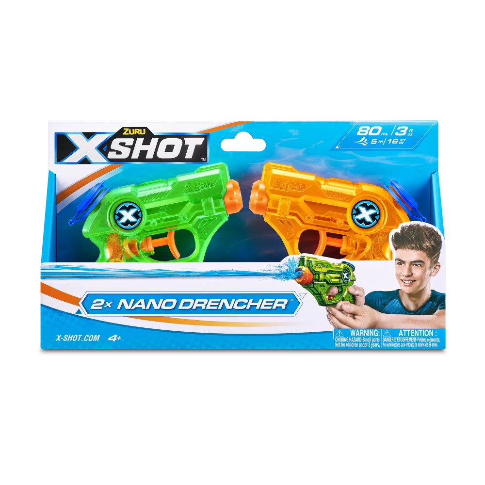 Набор водных бластеров игрушечных Zuru X-Shot Nano Drencher 56106