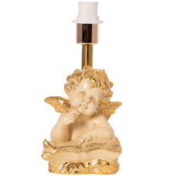 Настольная лампа Ангел Поэт Айвори с абажуром Мадлен Бежевый