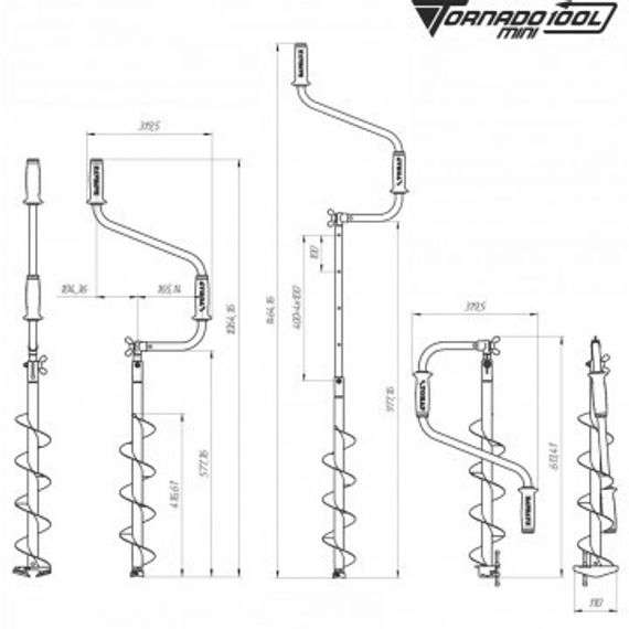 Ледобур Тонар ТОРНАДО-М2 МИНИ 100 мм (левое вращение) LT-100LM