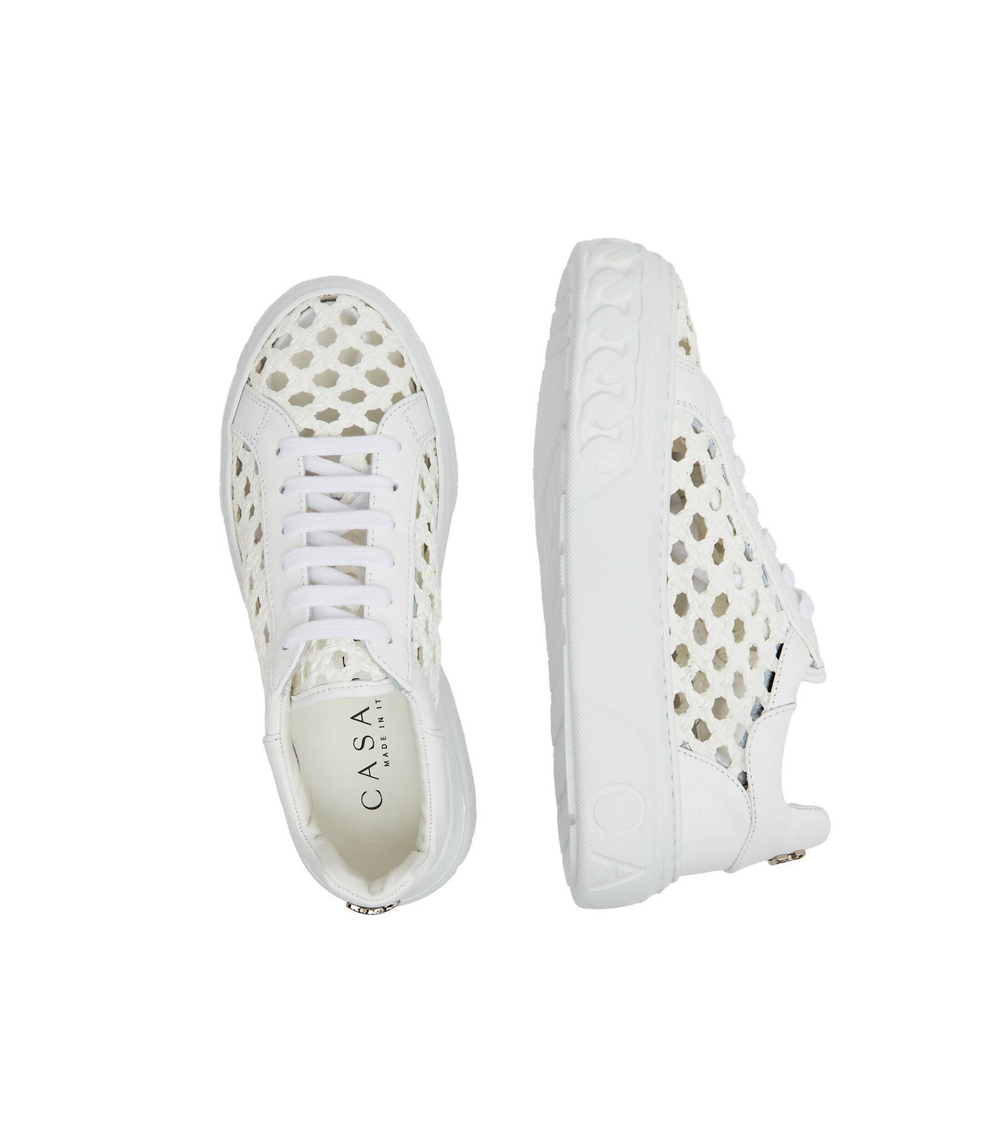 Кожаные кроссовки bianco Casadei - белый(2X951V0201C2006)