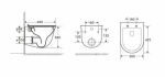 Унитаз с инсталляцией WeltWasser AMBERG 350 ST + TELBACH 004 GL-WT + AMBERG RD-WT