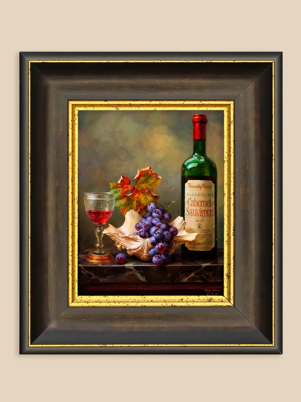 Картина настенная интерьерная в багетной раме 20*23 см