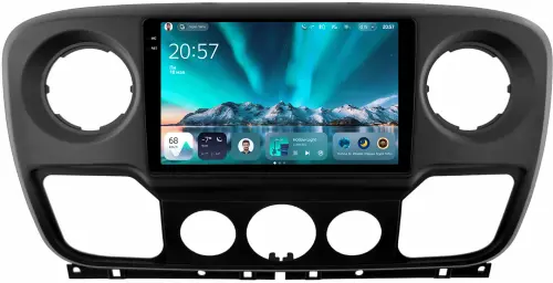 Магнитола для Renault Master 2010-2019 (рамка большая) - Teyes CC4 монитор 10.36" 2K QLED на Android 14, Быстрейшая, Snapdragon 680, DSP, CarPlay, 4G SIM-слот