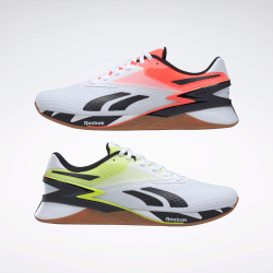 Кроссовки Reebok Nano X3 (Бело-салатовые)