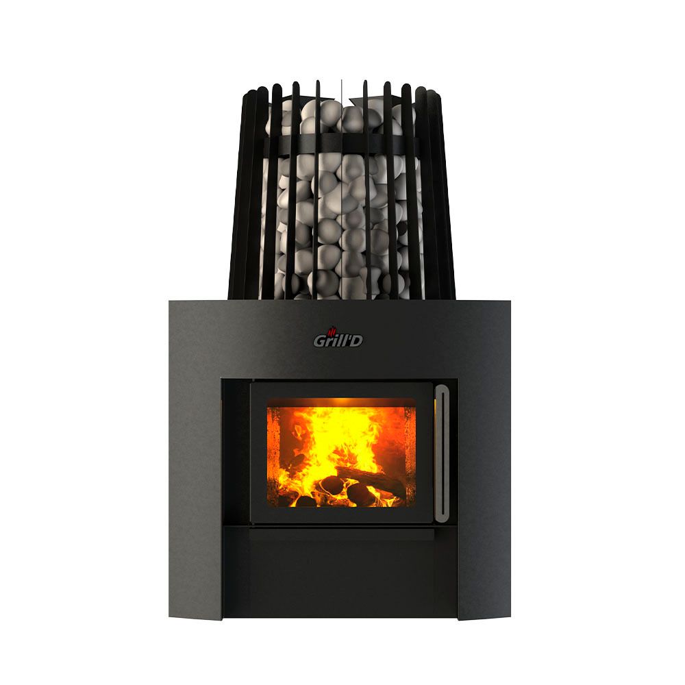 Дровяная банная печь Grill'D Cometa Vega 180 Window Pro