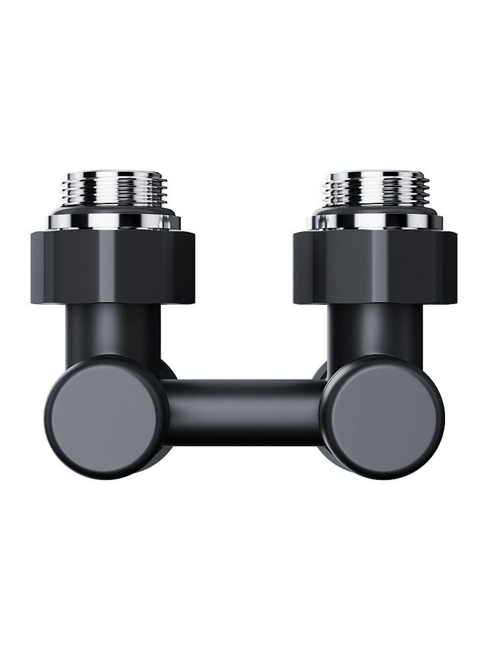 Узел нижнего подключения Royal Thermo Design угловой 1/2"х3/4" EK евроконус (черный)