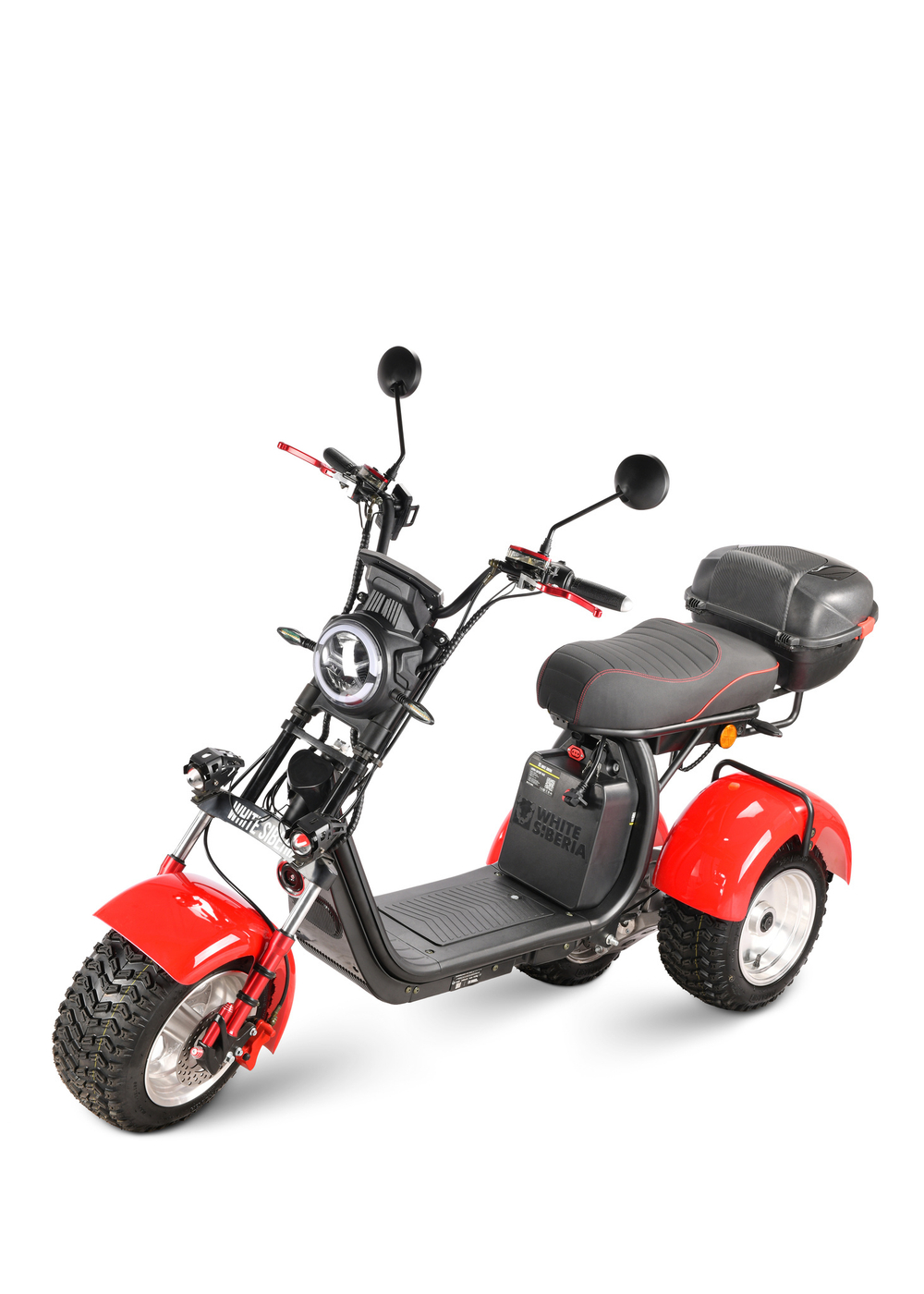Электроскутер WHITE SIBERIA IKRA 5000W Red