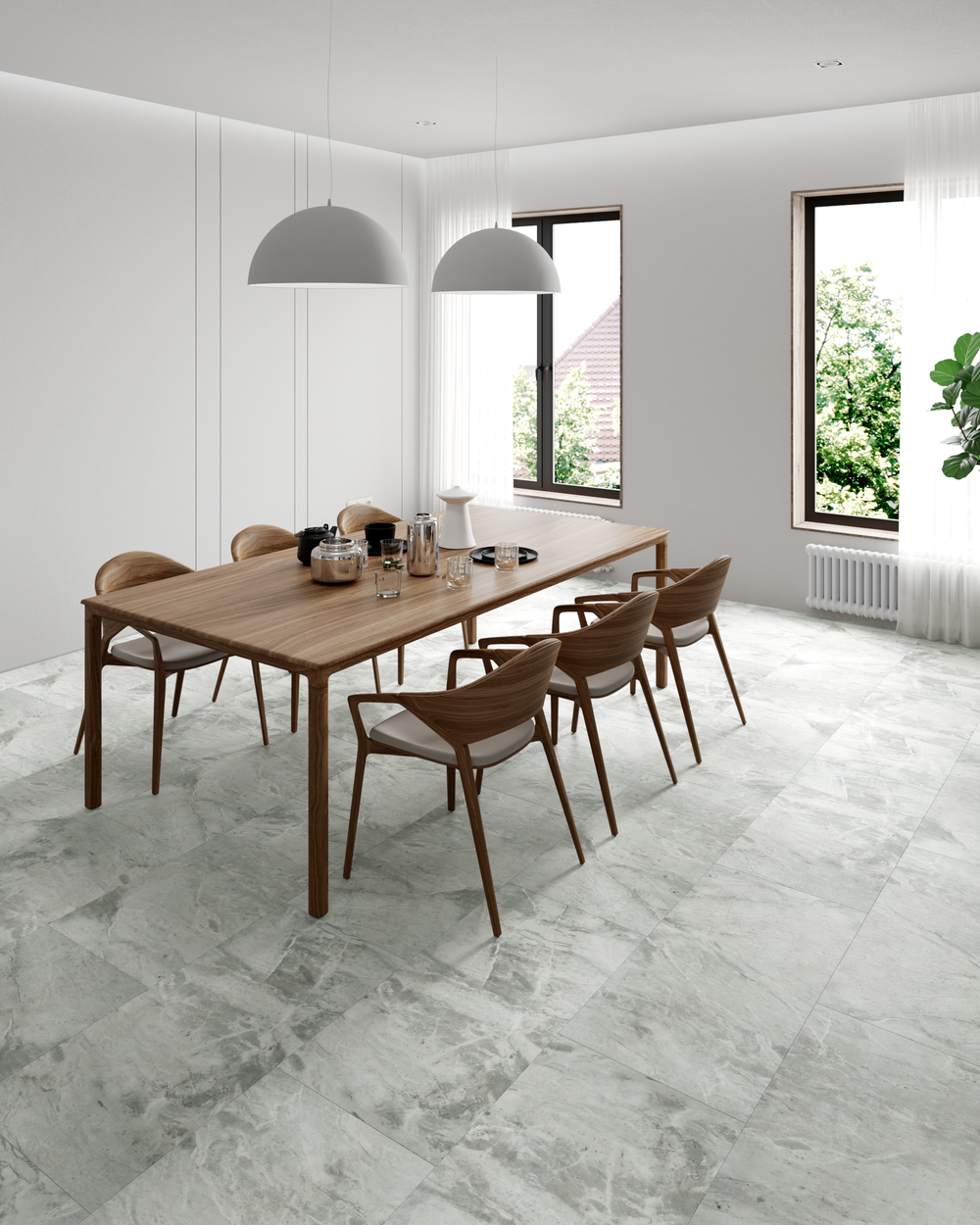 LVT-плитка VINILAM 91901 Адриатический Серый (4,513м2) клеевой