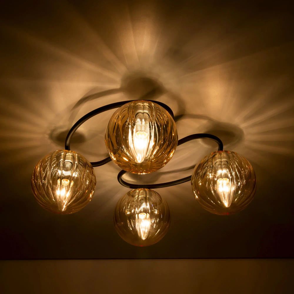 Citilux Эрни CL122145 Люстра потолочная Чёрная