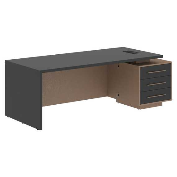 Стол руководителя с тумбой VCT 2290(R)  2200х900х750 VELION