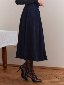 Юбка бохо вельветовая миди