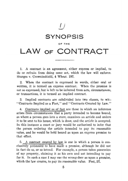 A synopsis of the law of contract | Amos Madden Thayer