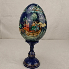 Яйцо сувенирное "Тройка" №2 ( ручная роспись)