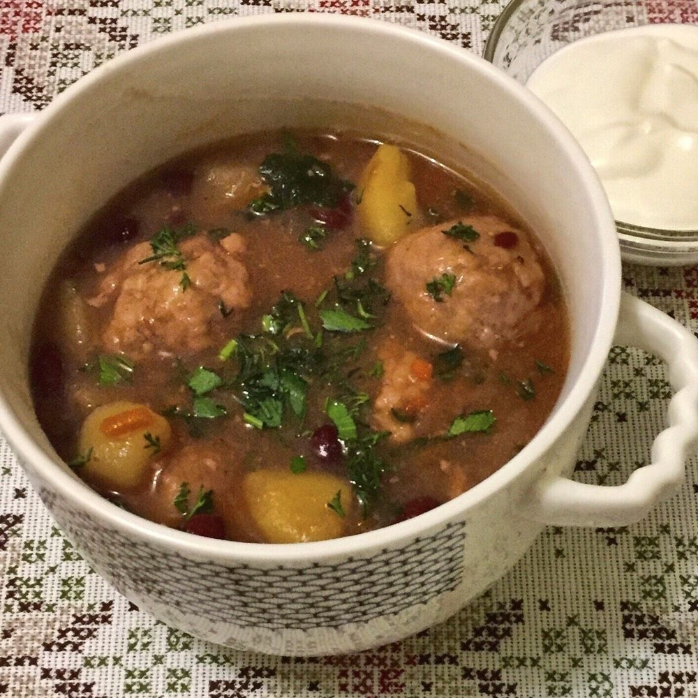 Смесь для супа. Фасолевый с фрикадельками. Трапеза На Первое 130гр х 2 шт