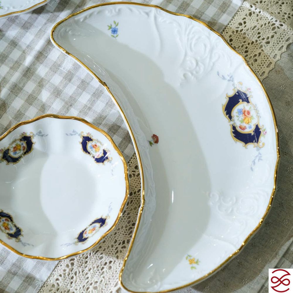 Лимонница Bernadotte Белый узор 22 см