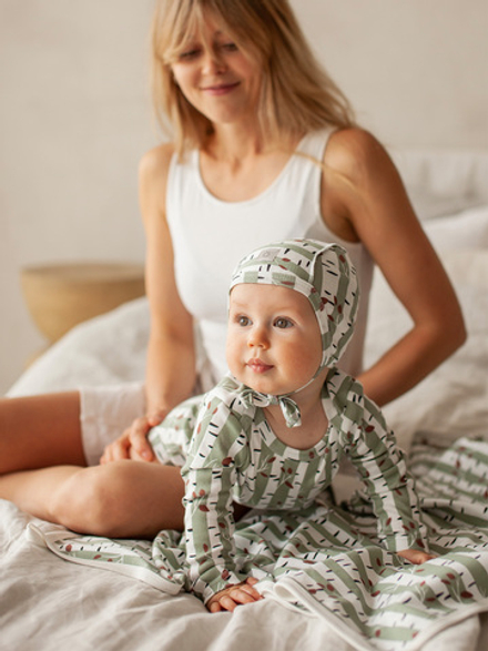 Двусторонний плед Mjölk Birch Trees