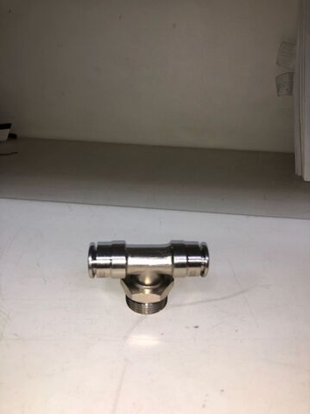 фитинг метал тройник трубки пвх м22*1,5d10