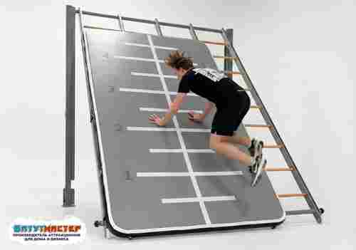 Надувной мат-стенка для тренировки паркура и для трюков 3,3×2×0,15 м