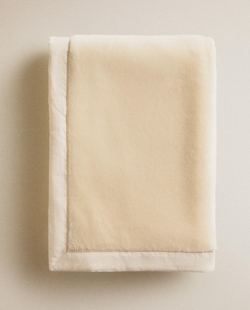 Zara Home плед детский из полиэстера, розовый, 70x100 см