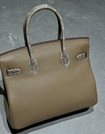 Сумка Hermes из кожи крокодила 30 см