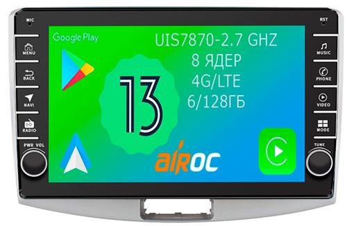 Магнитола для Volkswagen Passat 2005-2015 (B6, B7, CC) - Airoc AB-3708 (кнопки и крутилки), Android 13, Быстрая, SIM-слот, CarPlay