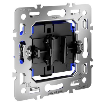 Механизм выключателя с самовозвратом одноклавишного 10А, S70
