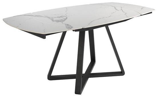 Обеденный стол D2055BB /1096 из керамики и черной стали Испания 