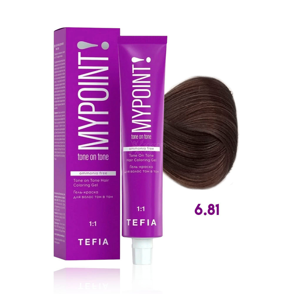 TEFIA  Гель краска для волос тон в тон, 60 мл