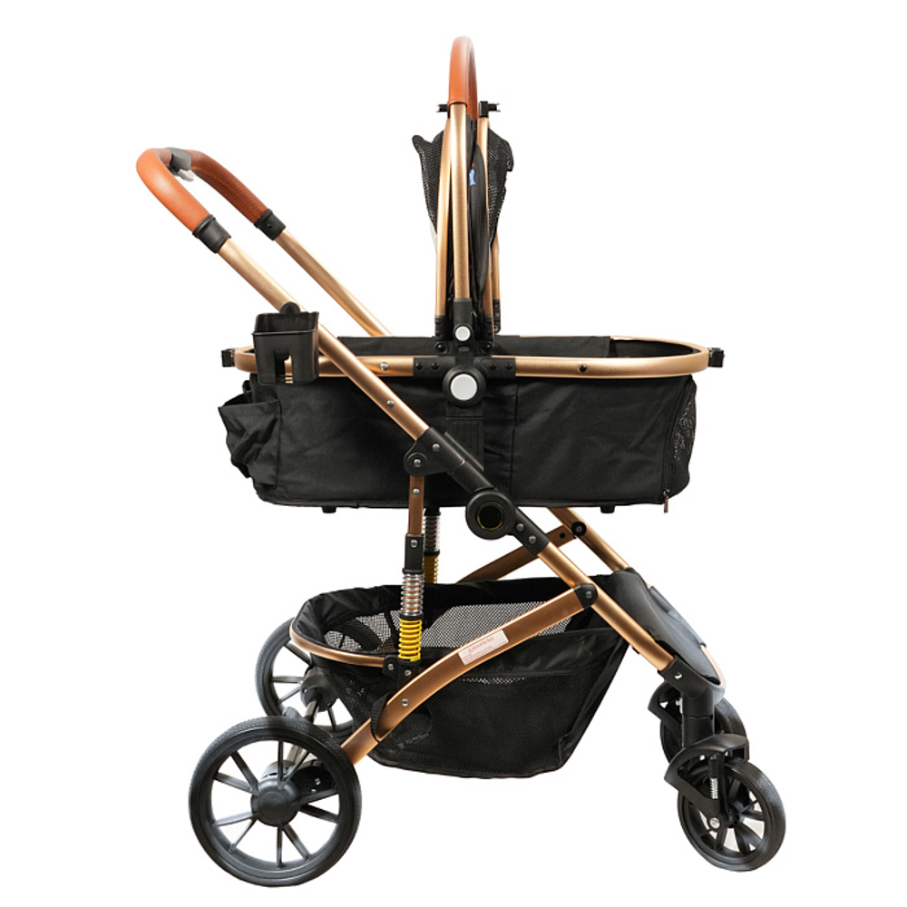 Коляска прогулочная Mr.Kranch для собак и кошек большая с амортизацией (макс. нагрузка 20 кг) разноцветная