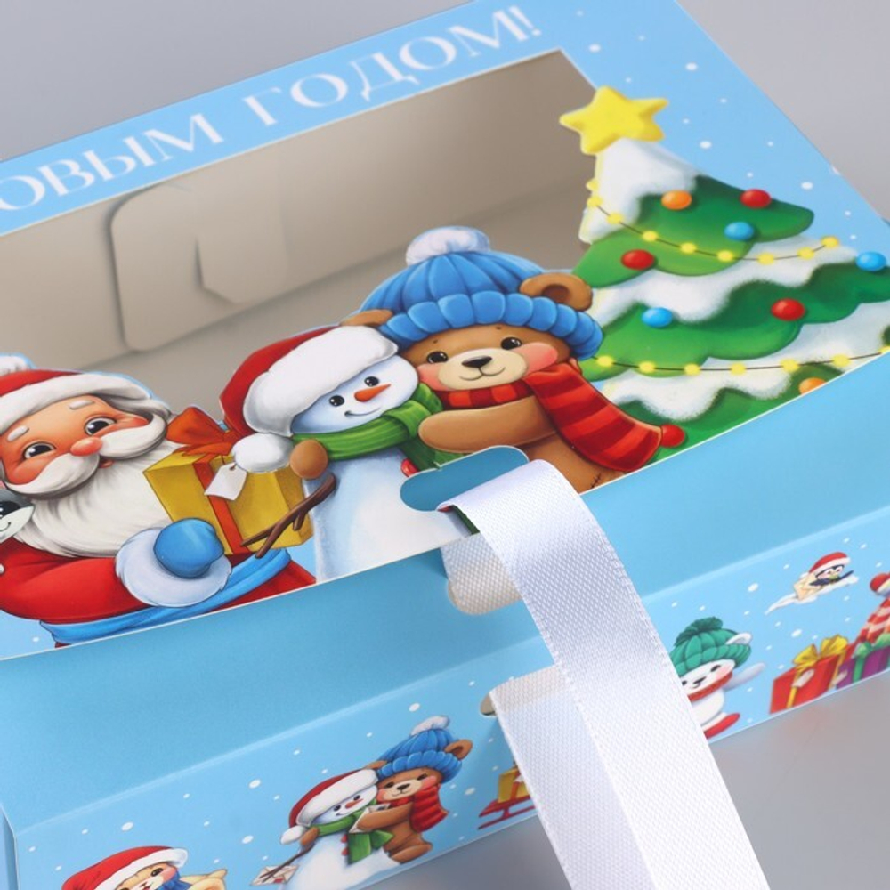 Коробка 16,5*12,5*5 см Новогодняя история