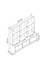 Шкаф для игрушек DEMET - белый