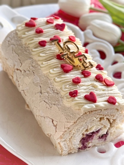 Меренговый рулет "Сердца" №716 (День святого Валентина)