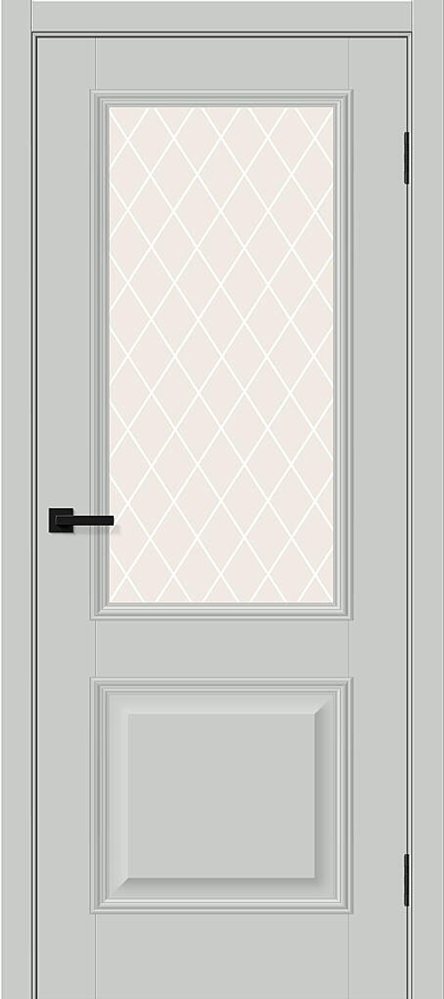 Классик-13 Grey Silk White Сrystal 200*70