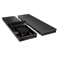 Конвектор внутрипольный Royal Thermo ATRIUM TURBO-80/400/2500-DG-U-BL