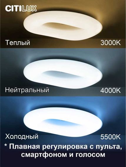 Потолочный светодиодный светильник Citilux Стратус Смарт CL732A800G