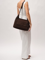 Замшевая сумка Mosaic DBR 31376 черный каштан