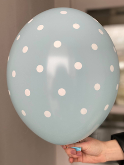 Воздушный шар с рисунком Горох цвет в ассортименте 35см ПАЛИТРА №4340