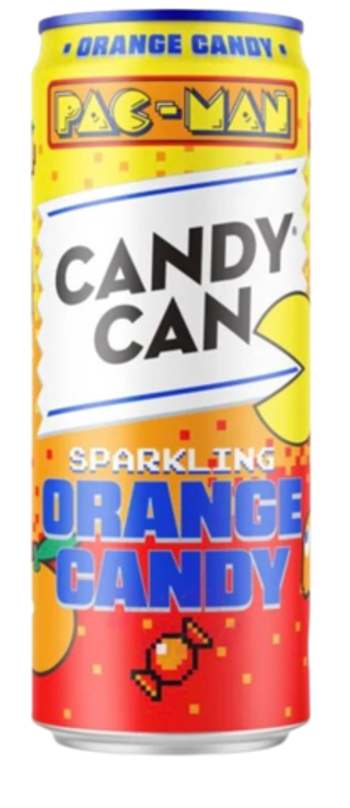 Газированный напиток Candy Can Pac-Man со вкусом апельсиновых конфет