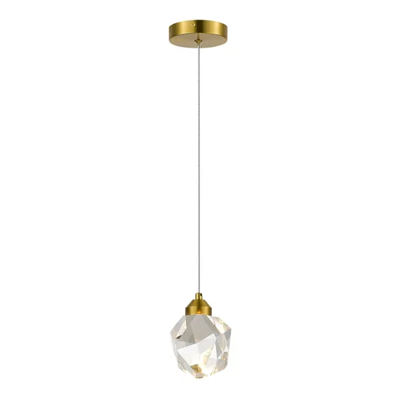 SL6114.203.01 Подвес ST-Luce Золотистый/Прозрачный LED 1*3W 3000K CASCATO