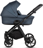 Детская коляска Tutis Leo 3 Plus 4 в 1 с автокреслом Elo Lux EduSky Black и базой 1582211 India Ink