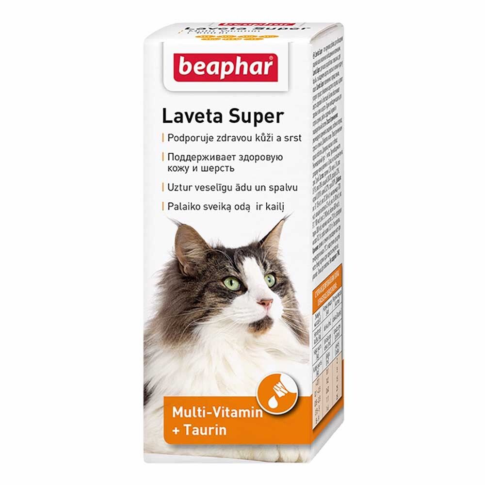 Витамины для кожи и шерсти для кошек (Beaphar Laveta Super) 50 мл