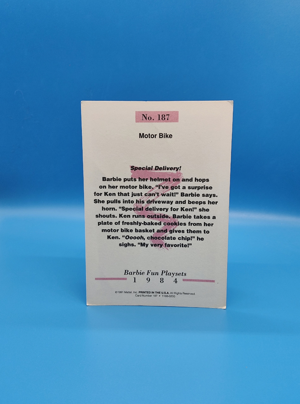 Аксессуар винтажная карточка Барби 90х 03984