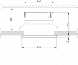 Встраиваемый светильник Elektrostandard 25026/LED 7W 4200K WH белый