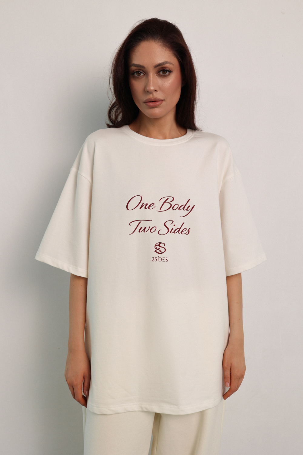 Футболка кремовая 2SIDES